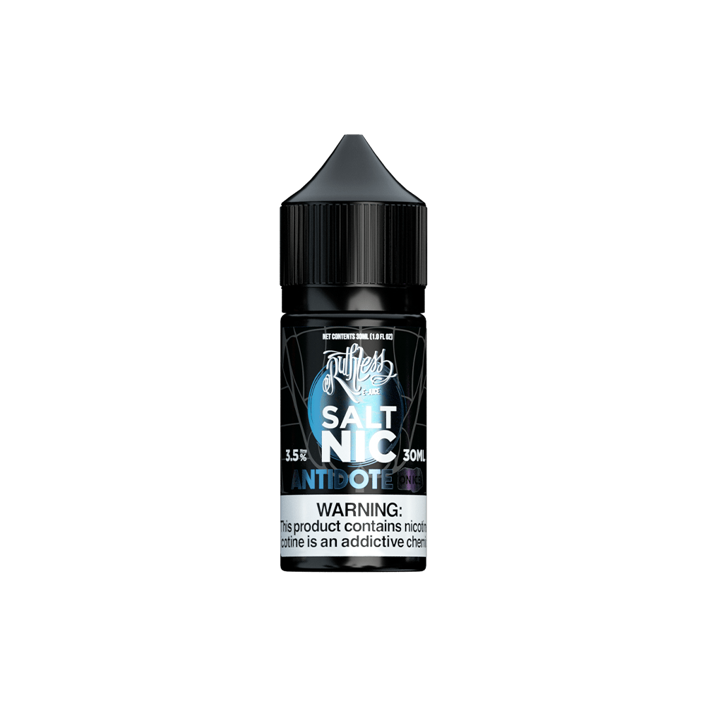 antidote vape juice on Ice | Ruthless SALT Nicotine | 30ml FLAVOURS:BLUE RAZZ ICE Geek Bar Flavros: Complete 000 Puffs Disposable Kit