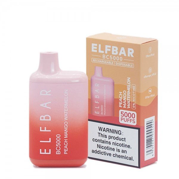 Best Flavor Of Elf Bar Elf Bar BC5000 5000 Puffs Rechargeable Vape  Disposable 10mL 10 Pack What Flavor is Sunset Elf Bar?