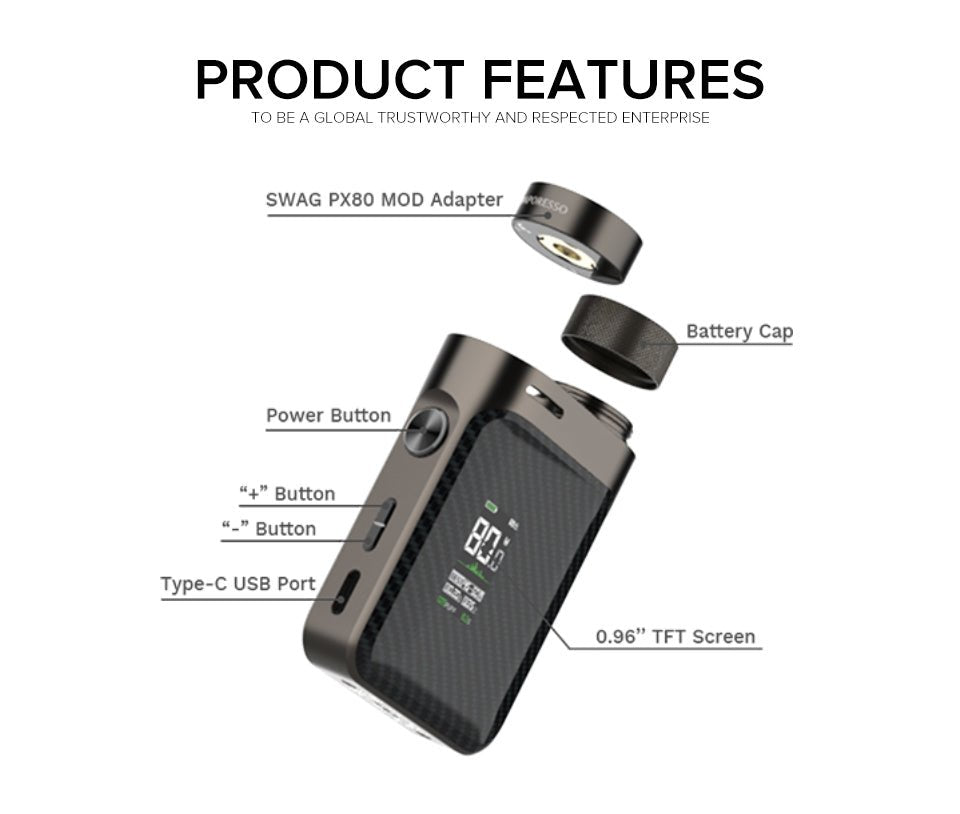 Original Swag PX80 510 Adapter 510 Connector Type For SWAG PX80 Kit vape billiorsonn Original Swag PX80 510 Adapter 510 Connector Type For SWAG PX80 Kit vape billiorsonn