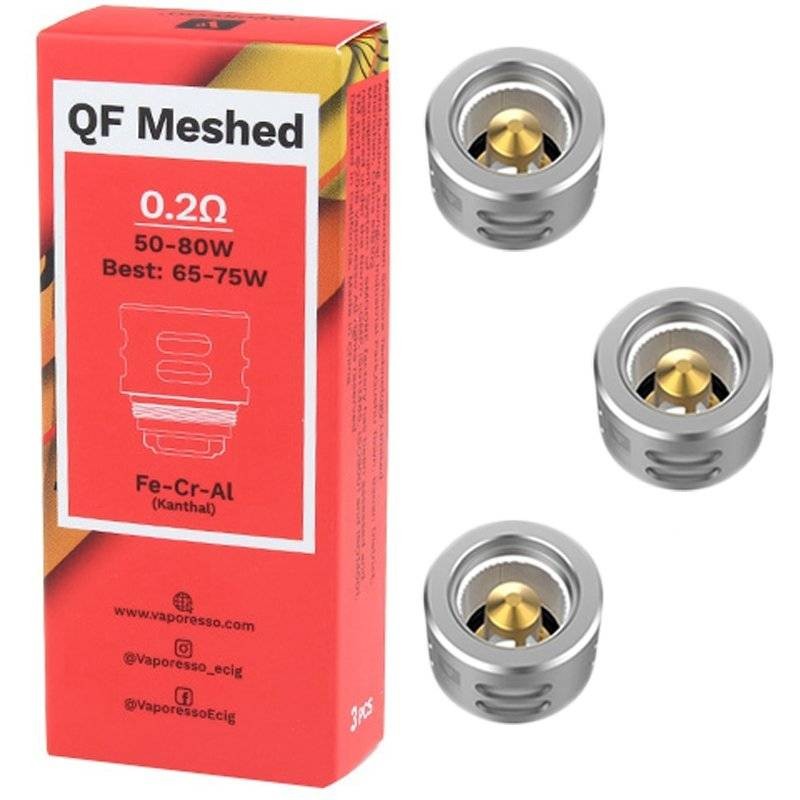 Vaporesso QF Mesh 0.2ohm Coils for SKRR (3 Pack)
