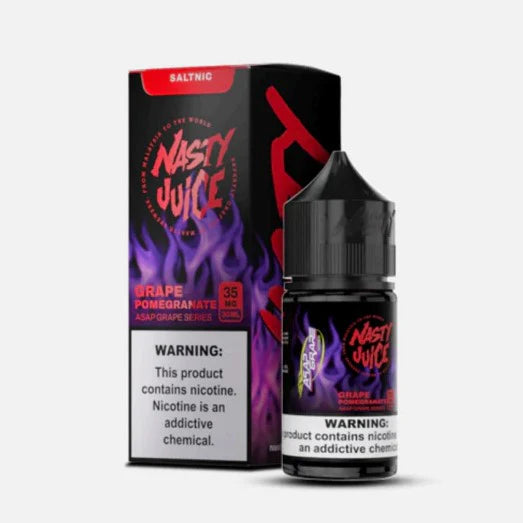 NASTY GRAPE POMEGRANATE -NIC SALT  | 30Ml Vape Juice | 20MG,35MG,50MG | VAPE BILLIORSONN