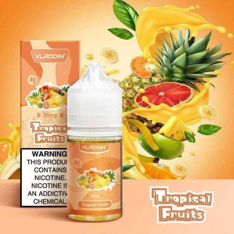 Vladdin Tropical Fruits Nic Salt 30ML 30MG 50MG tropical fruit vape juice bottle
