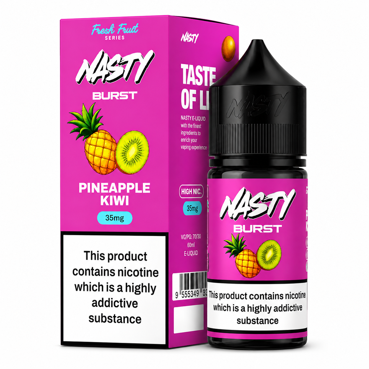 Nasty Burst Pineapple Kiwi Nic Salt 30ML 35mg 50mg