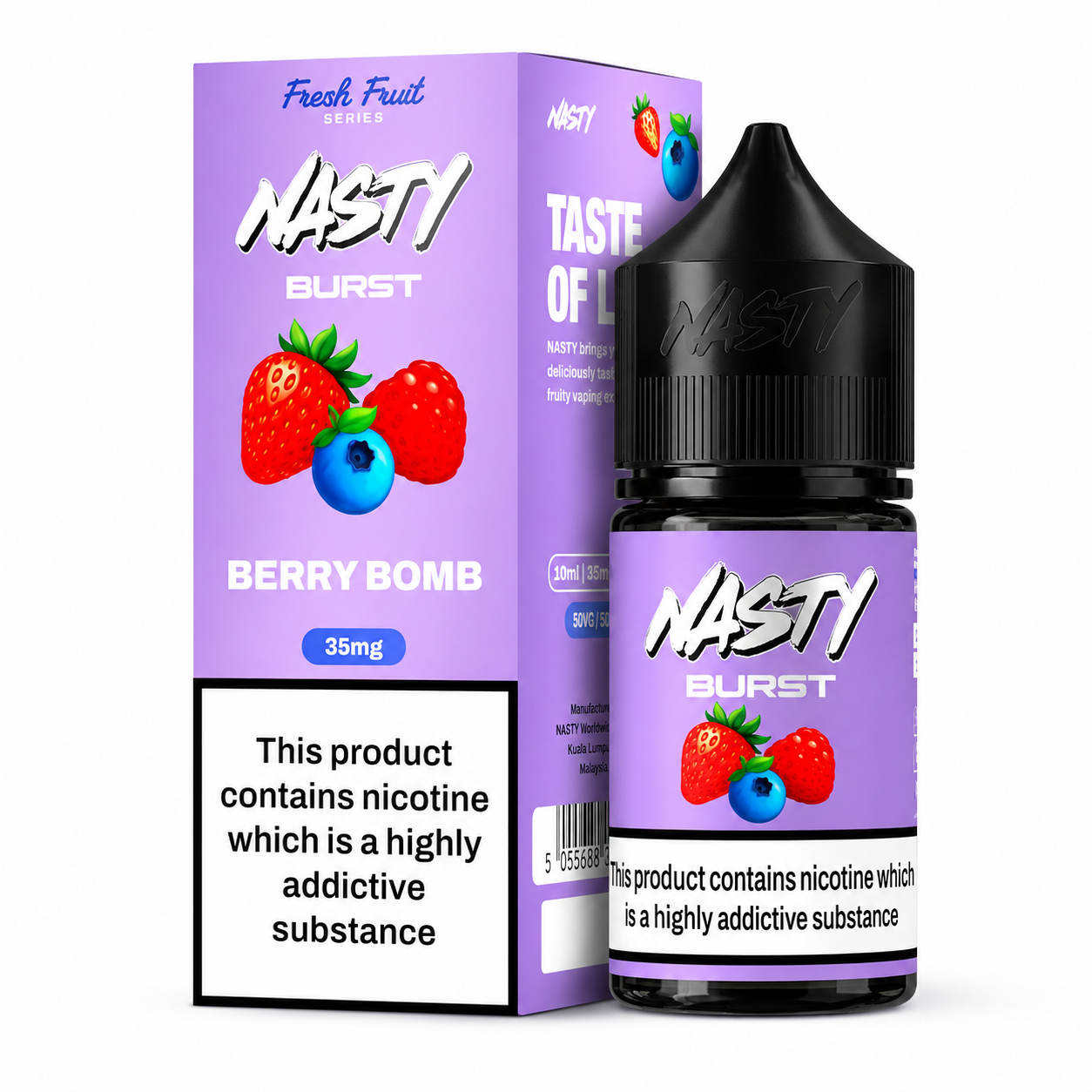 Nasty Burst Berry Bomb Nic Salt 30ML 35mg 50mg