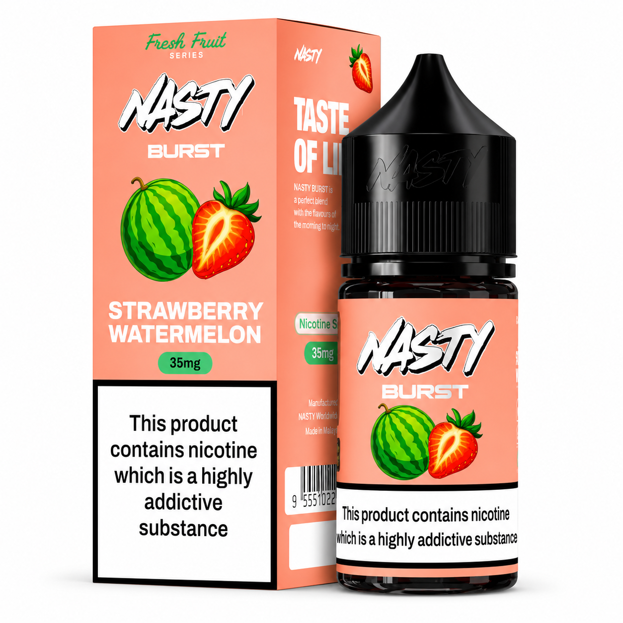 Nasty Burst Strawberry Watermelon Nic Salt 30ML 35mg 50mg