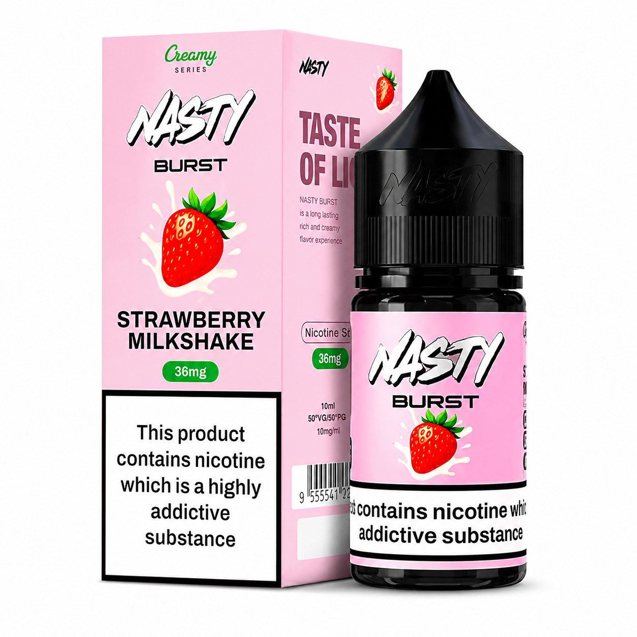 Nasty Burst Strawberry Milkshake Nic Salt 30ML | 35mg & 50mg