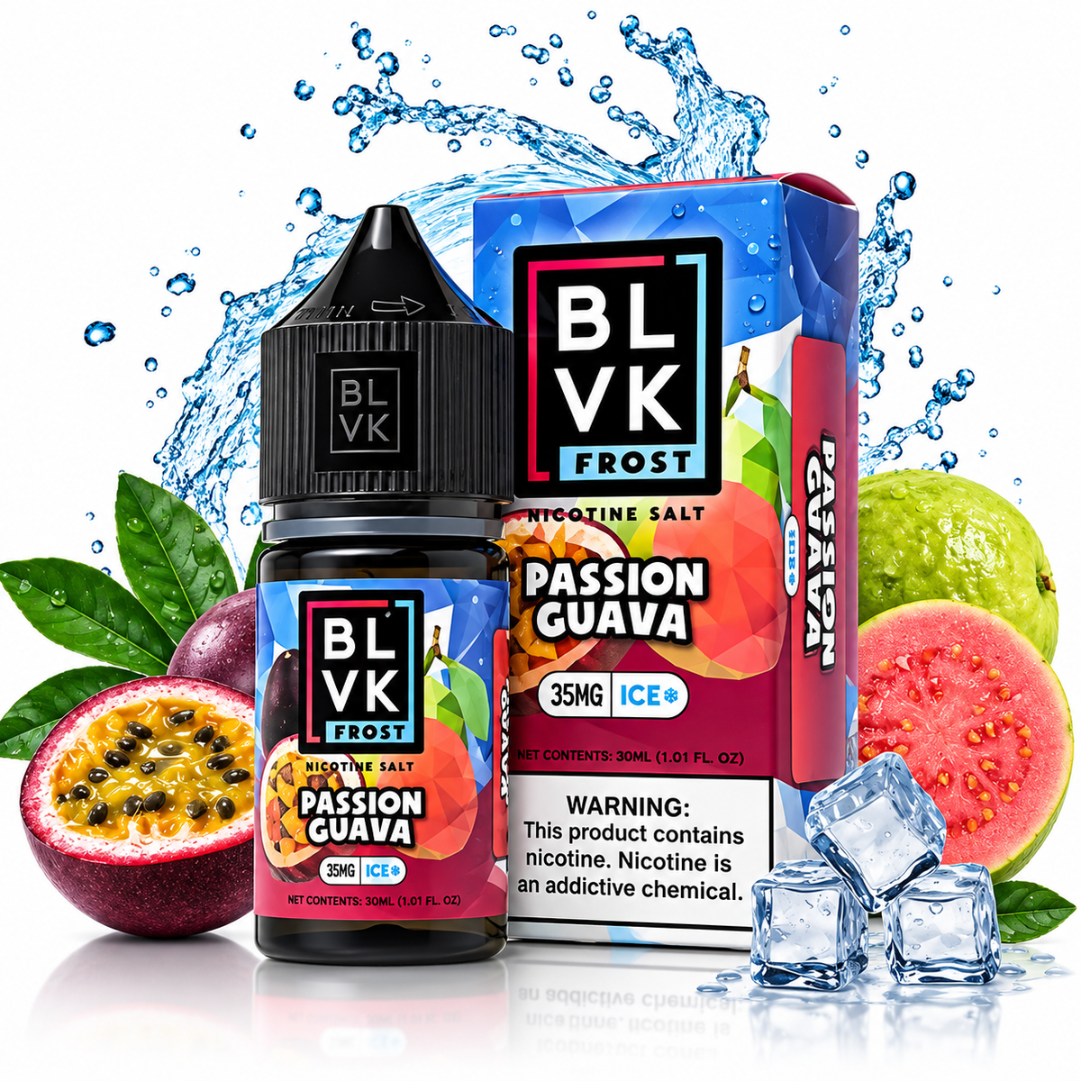 BLVK Frost Passion Guava Nic Salt 30ML | 35mg,50mg