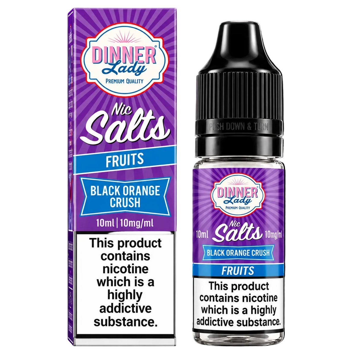 Dinner Lady Black Orange Crush Nic Salt 30mg 50mg
