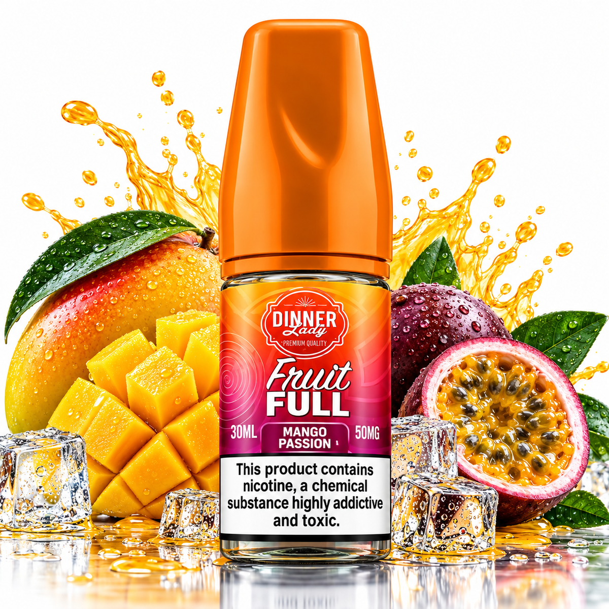Dinner Lady Mango Passion Nic Salt 30ML 30mg 50mg