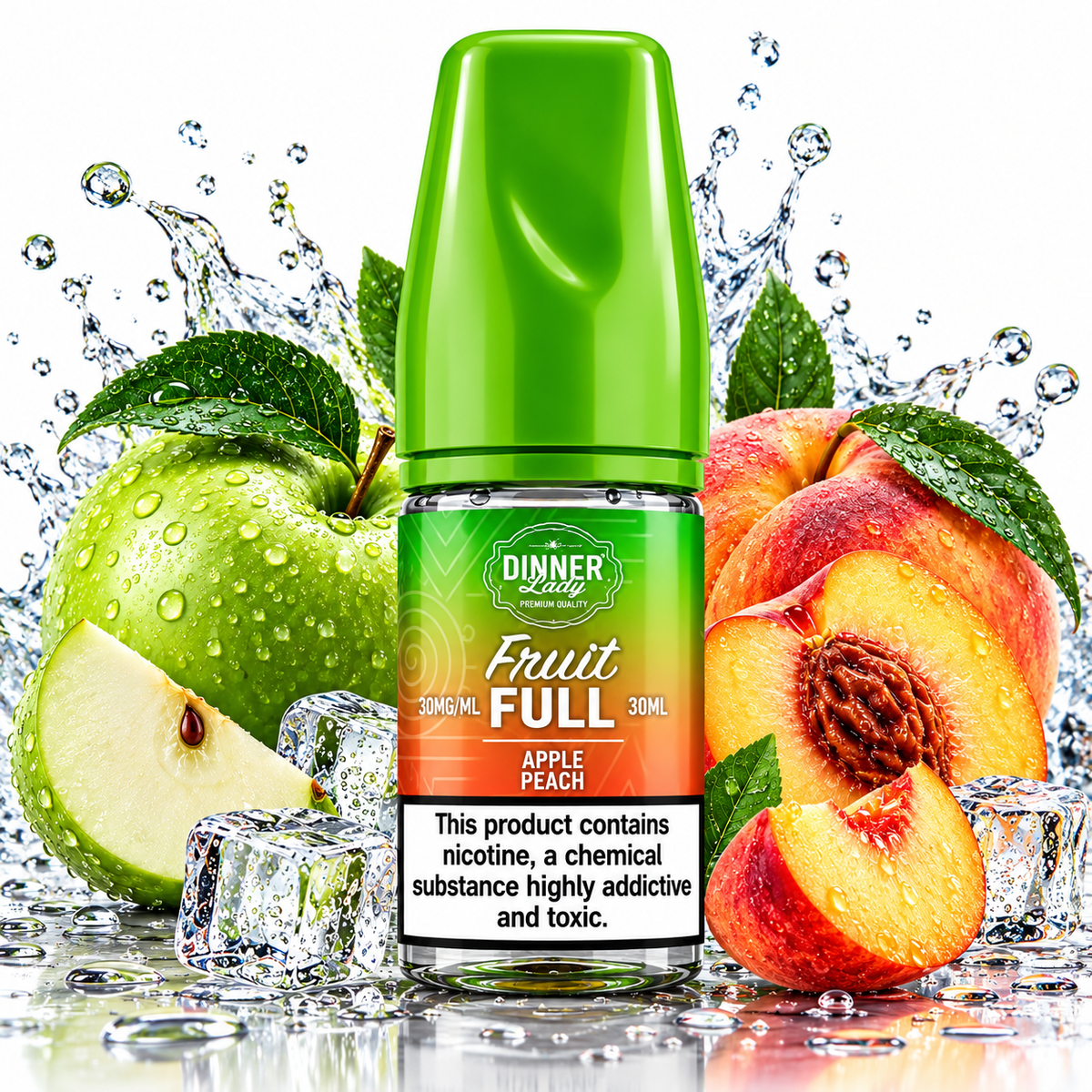 Dinner Lady Apple Peach Nic Salt 30ML 30mg 50mg
