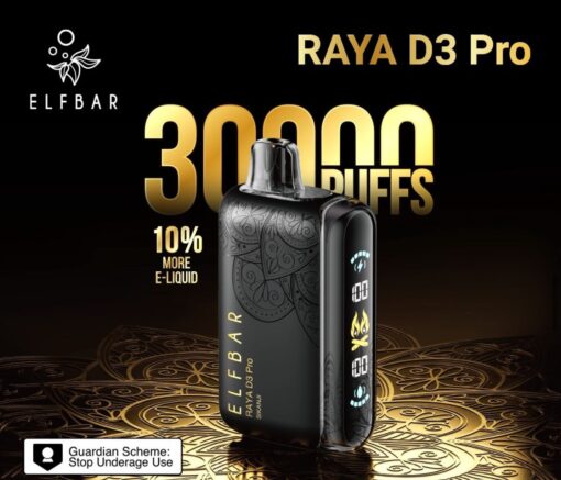 Elfbar Raya D3 Pro 30,000 Puffs Disposable Vape – Buy Online India