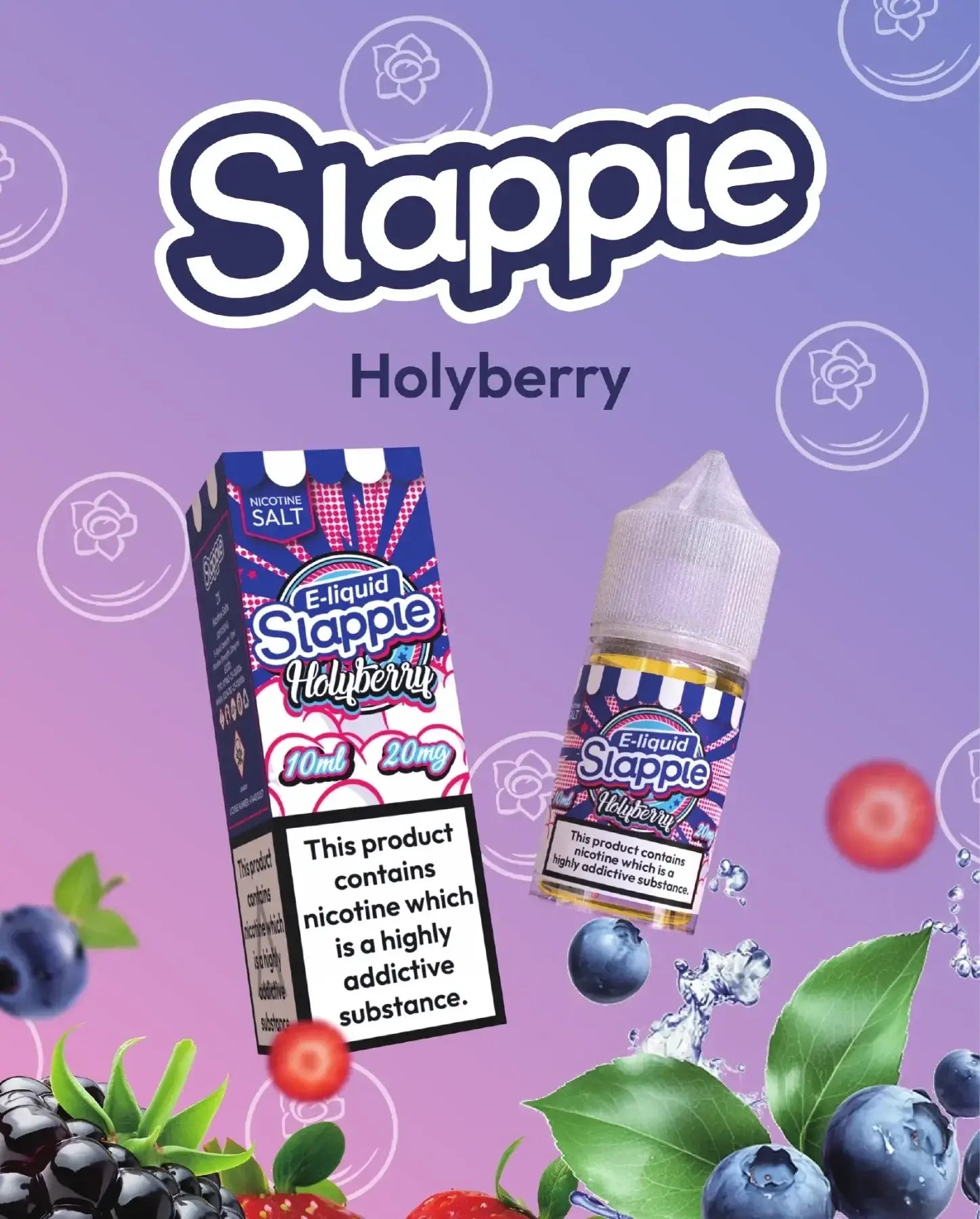 Holyberry nic salt 30ml by Vape Billiorsonn mixed berry vape liquid