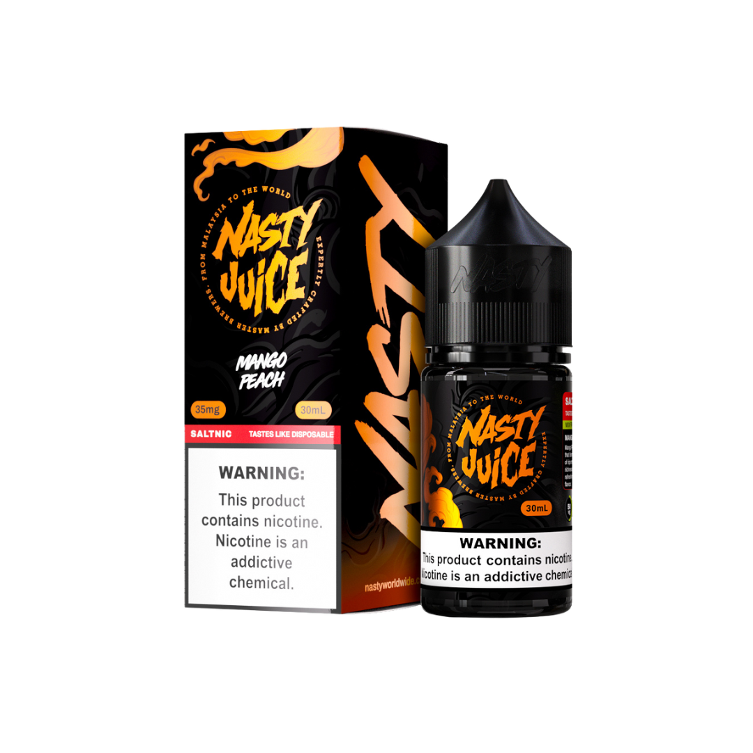 Nasty Mango Peach nic salt vape juice 35mg 50mg