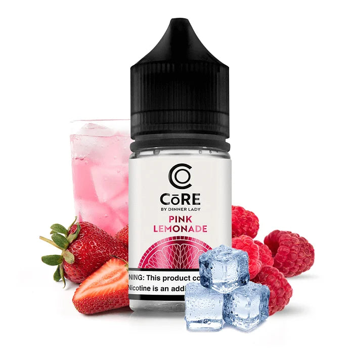 Pink Lemonade Core Salt 30ML Dinner Lady nicotine salt vape juice bottle citrus flavor