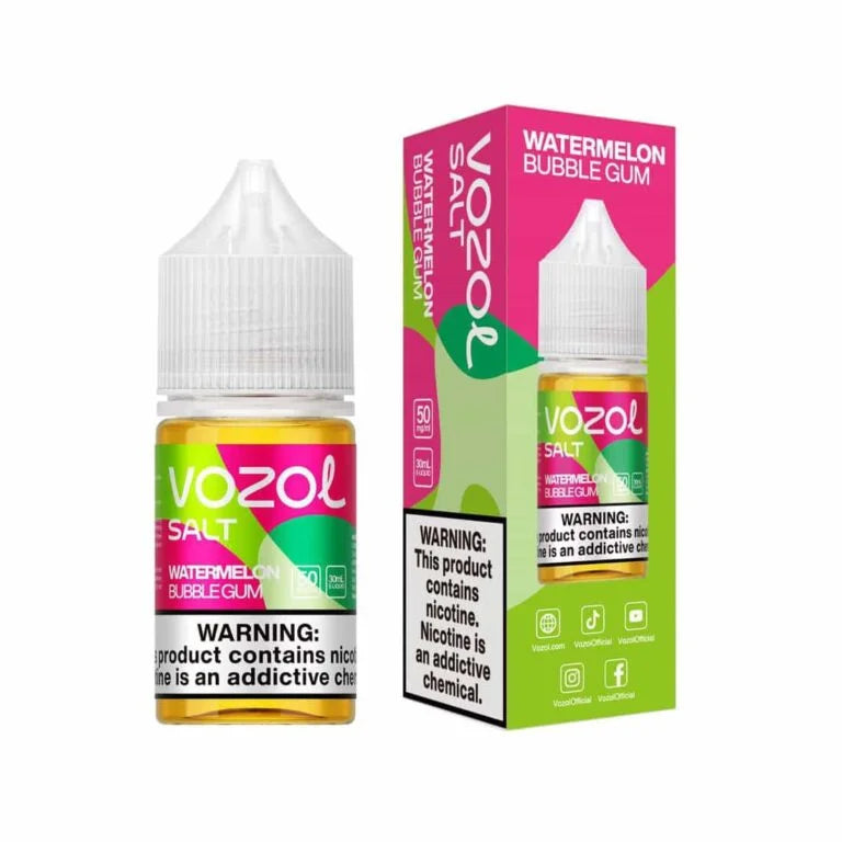 NIC SALT , VAPE JUICE, POD SALT, WATERMELON BUBBLE GUM , NASTY, VGOD, ELFBAR