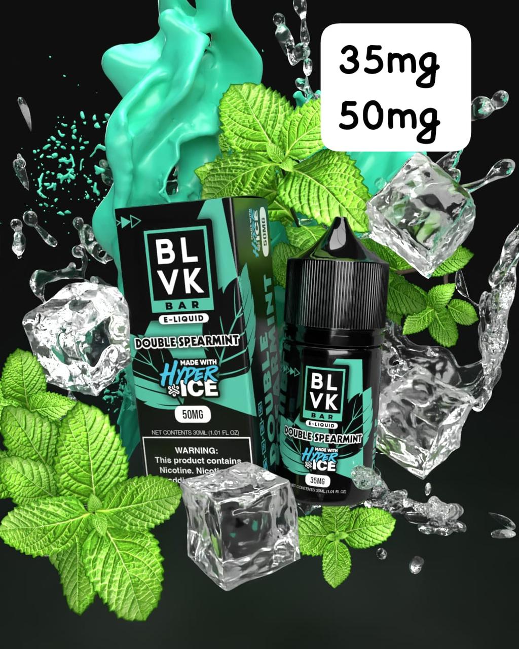 Double Spearmint Ice – BLVK Tobacco | 30ml Vape Juice | 35MG / 50MG | Vape Billiorsonn