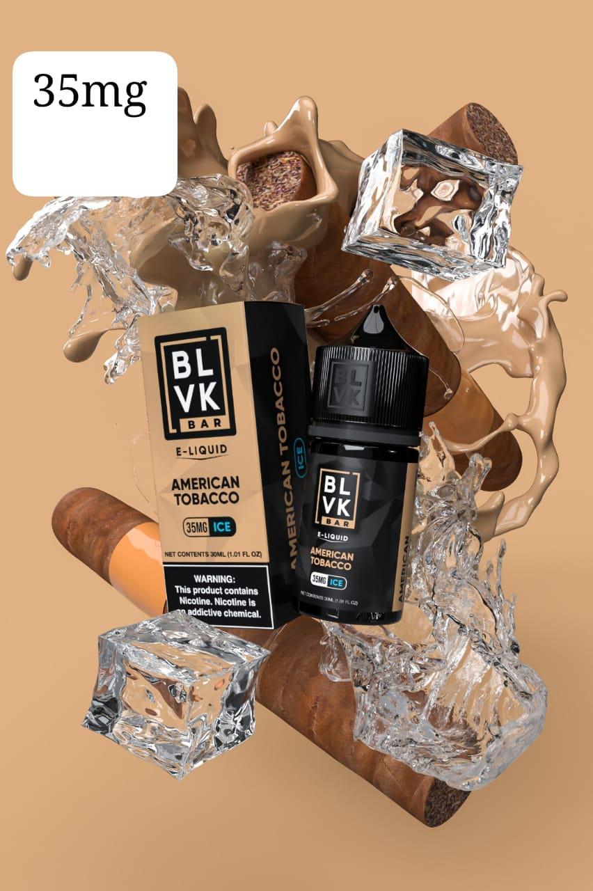 American Tobacco Ice BLVK 30ml Vape Juice 35mg 50mg Nicotine Salt