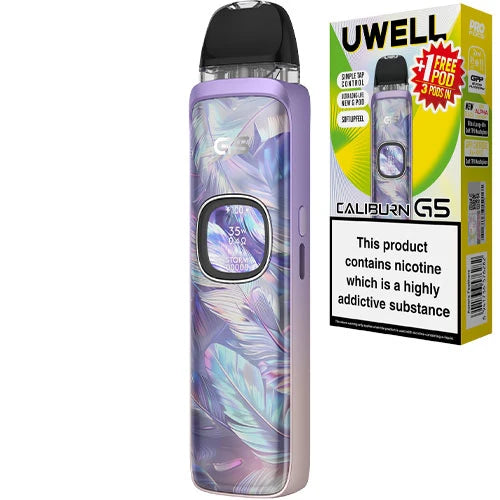 Uwell Caliburn G5 Pod Kit with FREE GPP Replacement Pod 1600mAh 35W Vape Device