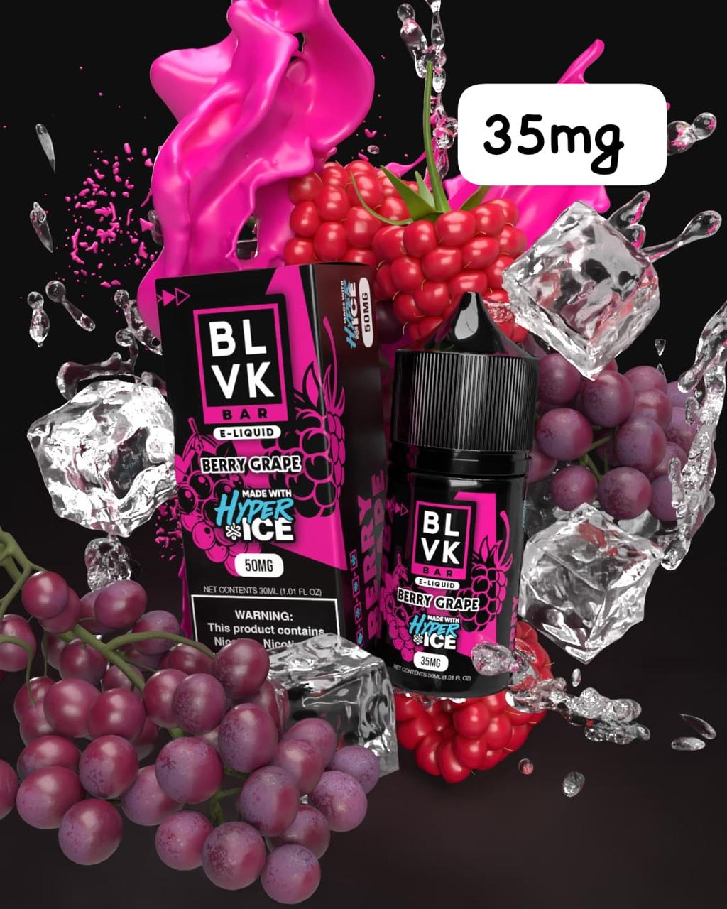 Berry Grape Ice BLVK Tobacco 30ml Vape Juice 35MG 50MG