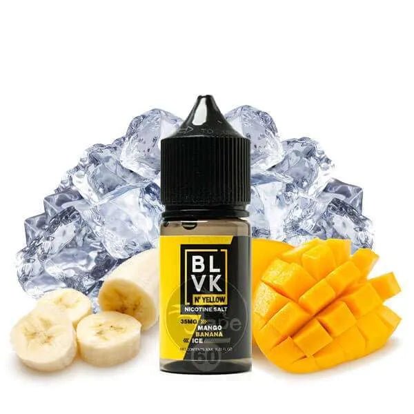 BLVK N’ Yellow TFN Mango Banana Ice Nic Salt 30ml (50mg) India - vape billiorsonn