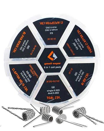 Geekvape 6‑in‑1 Coil Pack India - vape billiorsonn