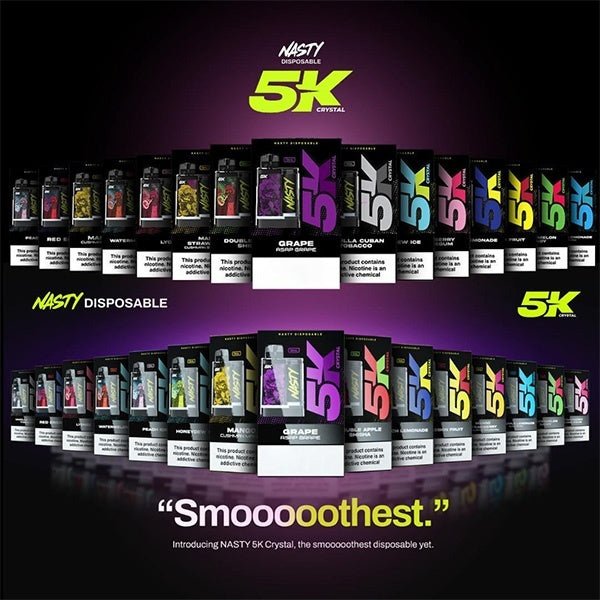 NASTY 5K CRYSTAL | 5000 PUFFS | DISPOSABLE VAPE | 13ML 5% - vape billiorsonn