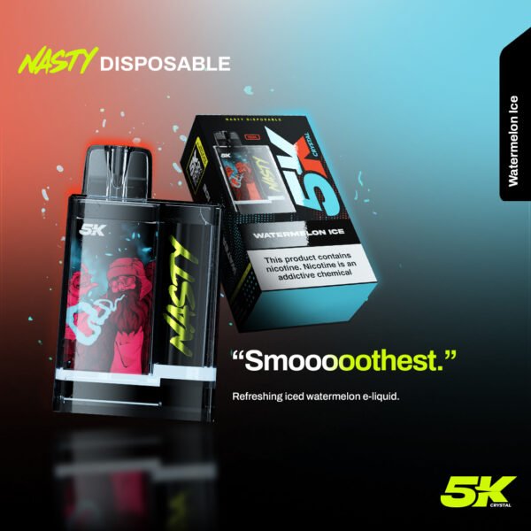 NASTY 5K CRYSTAL | 5000 PUFFS | DISPOSABLE VAPE | 13ML 5% - vape billiorsonn