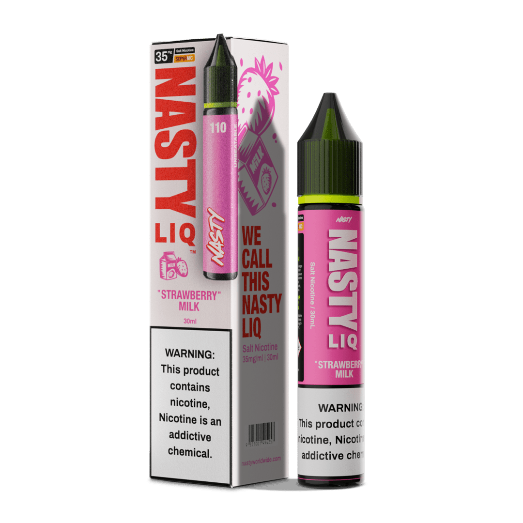Nasty LIQ Strawberry Milk Nic Salt 30ml (35mg/50mg) India - vape billiorsonn