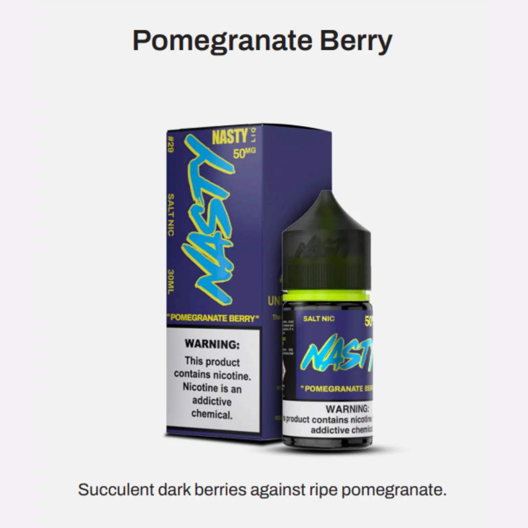 Nasty Pomegranate Berry 30ml bottle and packaging India