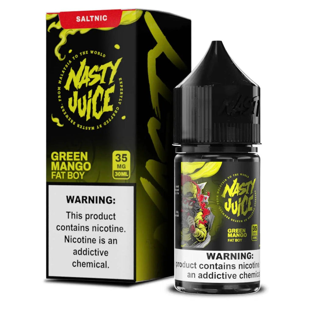 Nasty Salt Fat Boy Green Mango 30ml (35mg/50mg) India - vape billiorsonn