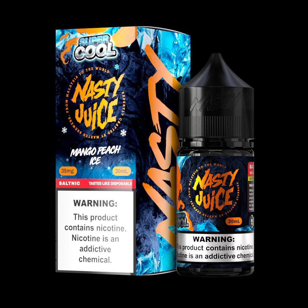 Nasty Super Cool Mango Peach Ice Nic Salt 30ml (35mg/50mg) India - vape billiorsonn