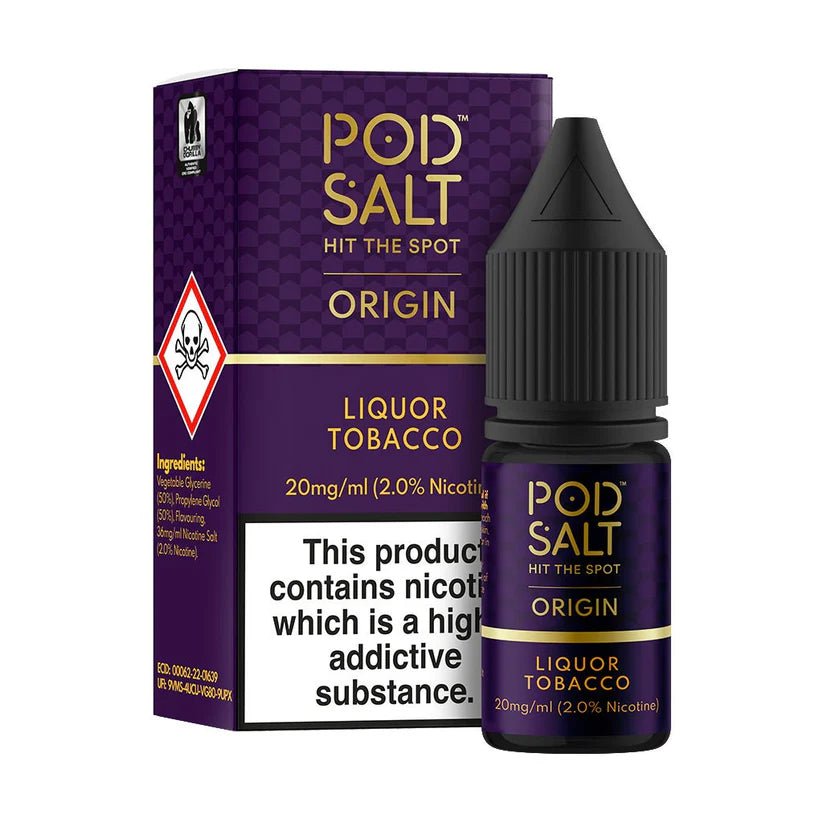 Pod Salt Origin Liquor Tobacco 30ML Nic Salt - vape billiorsonn