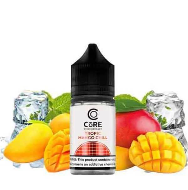 Tropic Mango Chill Core Salt 30ML by Dinner Lady mango menthol vape juice bottle