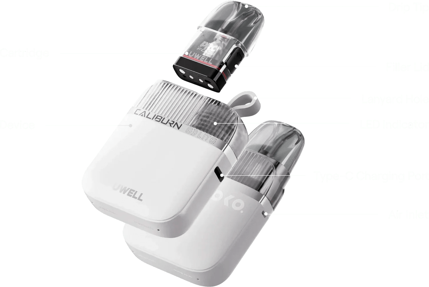 Uwell Caliburn G3 Lite KOKO Pod System India - vape billiorsonn