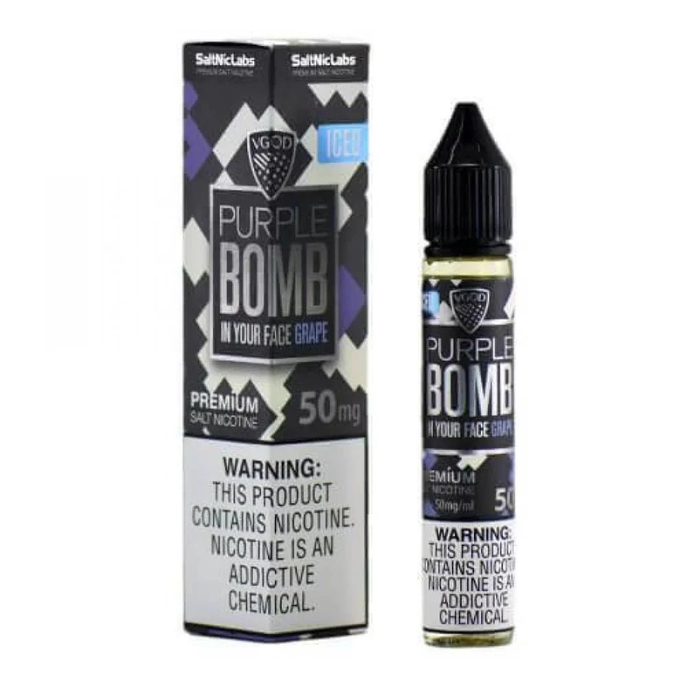 VGOD Iced Purple Bomb Nic Salt 30ml (25mg/50mg) India - vape billiorsonn