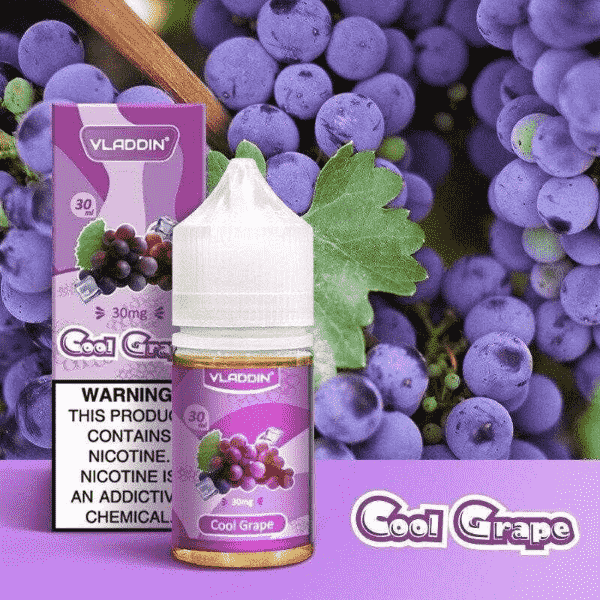 Vladdin Cool Grape Nic Salt 30ml (30mg/50mg) India - vape billiorsonn