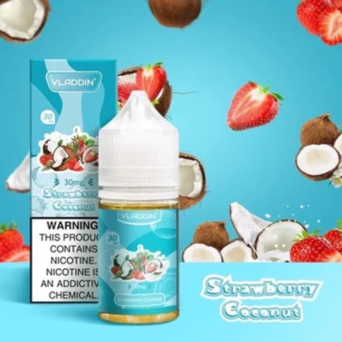 Vladdin Strawberry Coconut Nic Salt 30ml (30mg/50mg) India - vape billiorsonn