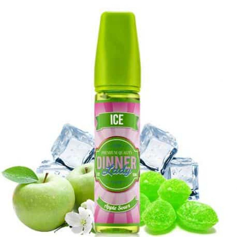 Apple Sours Ice - Dinner Lady | 60ML Vape Juice | 3MG,6MG - vape billiorsonn
