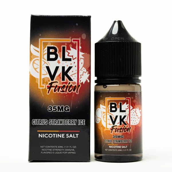 CITRUS STRAWBERRY ICE - BLVK FUSION SALTS - 30ML - vape billiorsonn