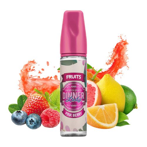 Dinner Lady E Liquid - Pink Berry - vape billiorsonn