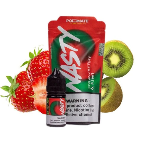 Strawberry & Kiwi - Nasty Podmate Salt | 30ML Vape Juice | 35MG,50MG