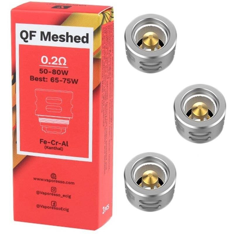 Vaporesso QF Mesh 0.2 Coils for SKRR Pack of 3 vape billiorsonn Vaporesso QF Mesh 0.2 Coils for SKRR Pack of 3 vape billiorsonn
